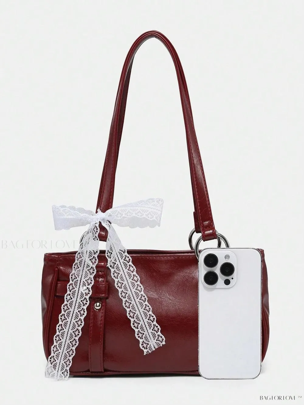 BagForLove - Delicate Lace Underarm Baguette, Ideal for Ladies' Night Out