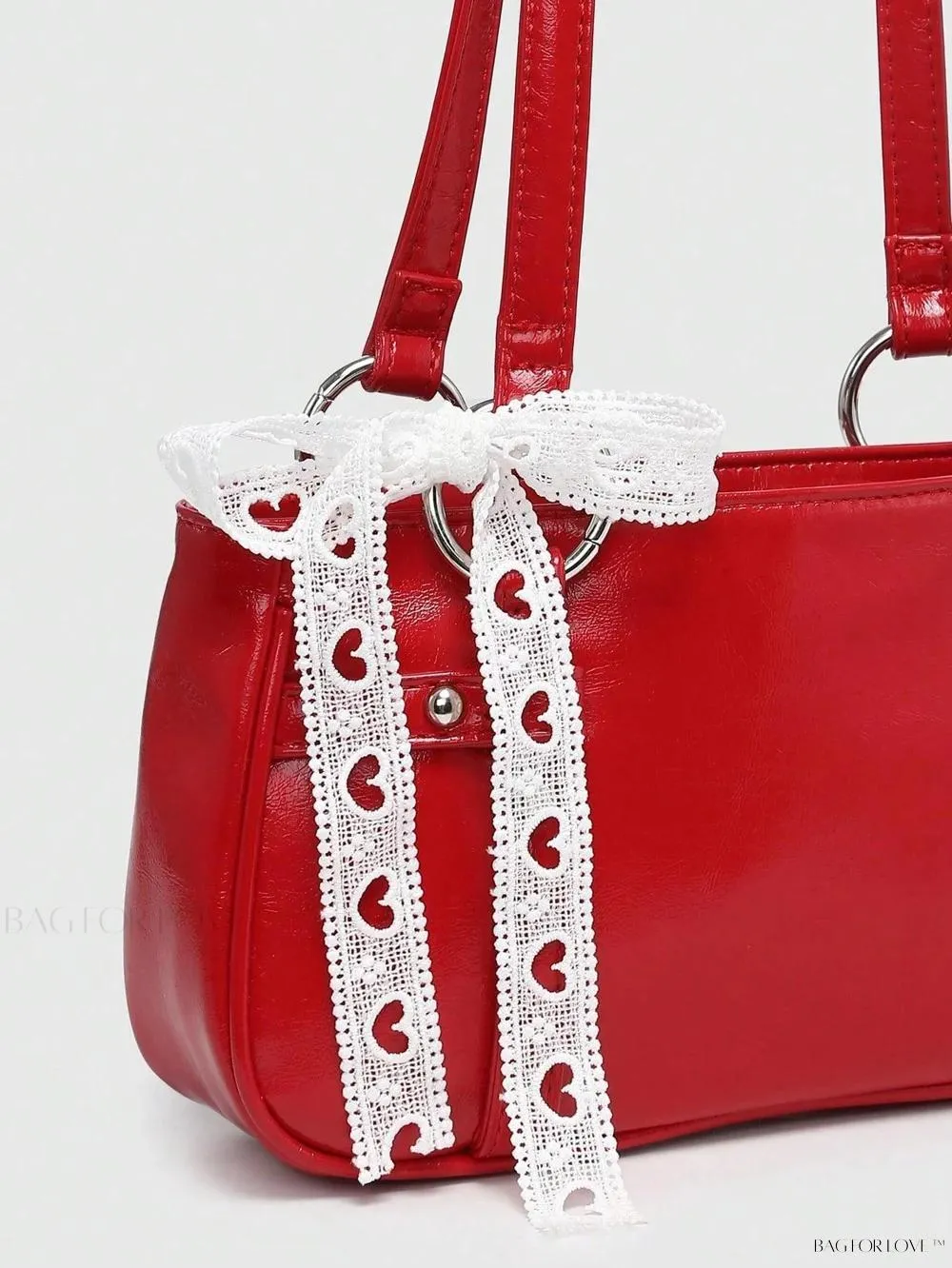 BagForLove - Delicate Lace Underarm Baguette, Ideal for Ladies' Night Out