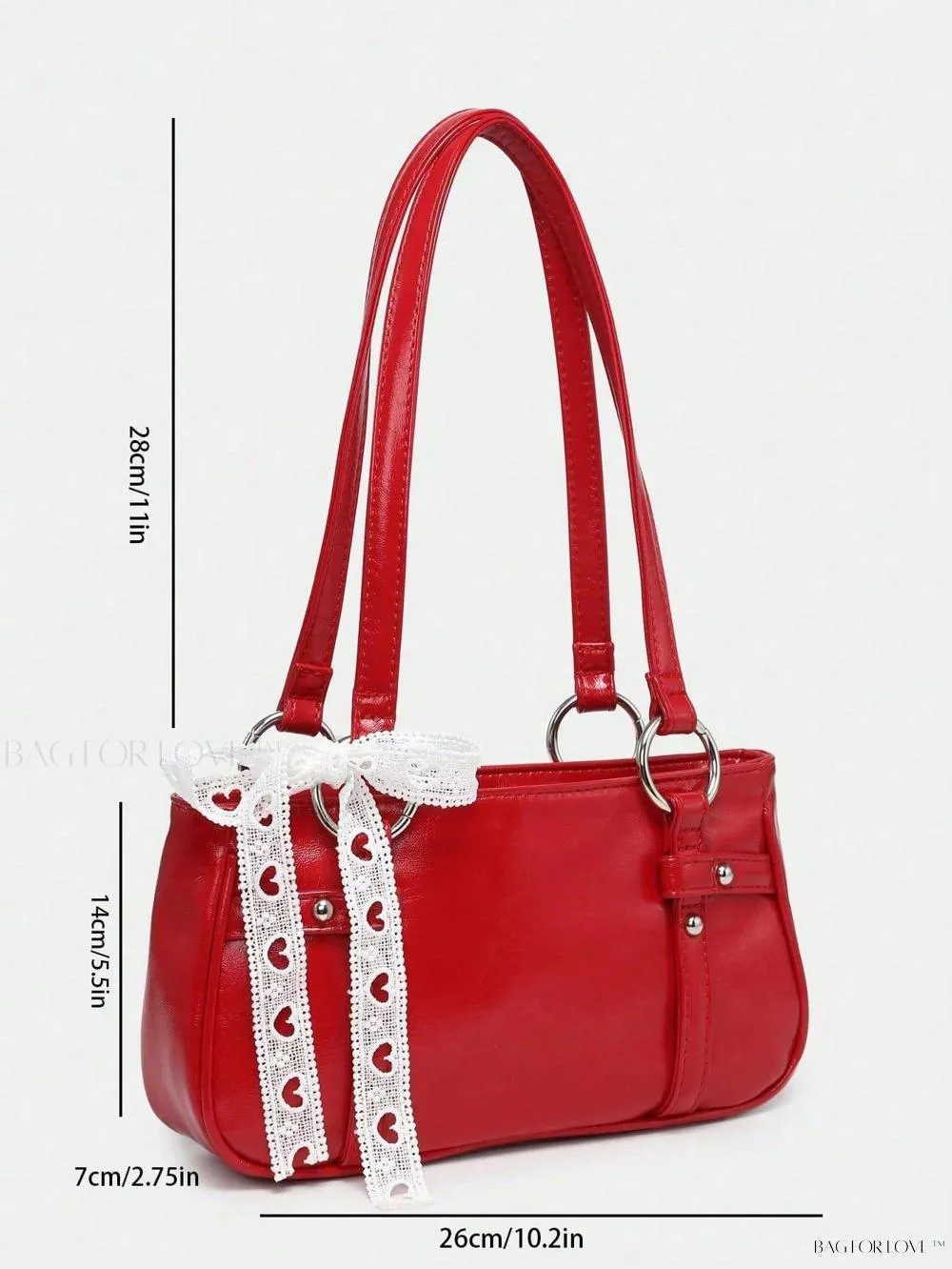 BagForLove - Delicate Lace Underarm Baguette, Ideal for Ladies' Night Out