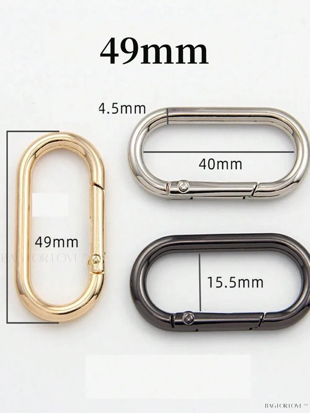 BagForLove - Delicate Metal Oval Can Be Opened Luggage Hardware