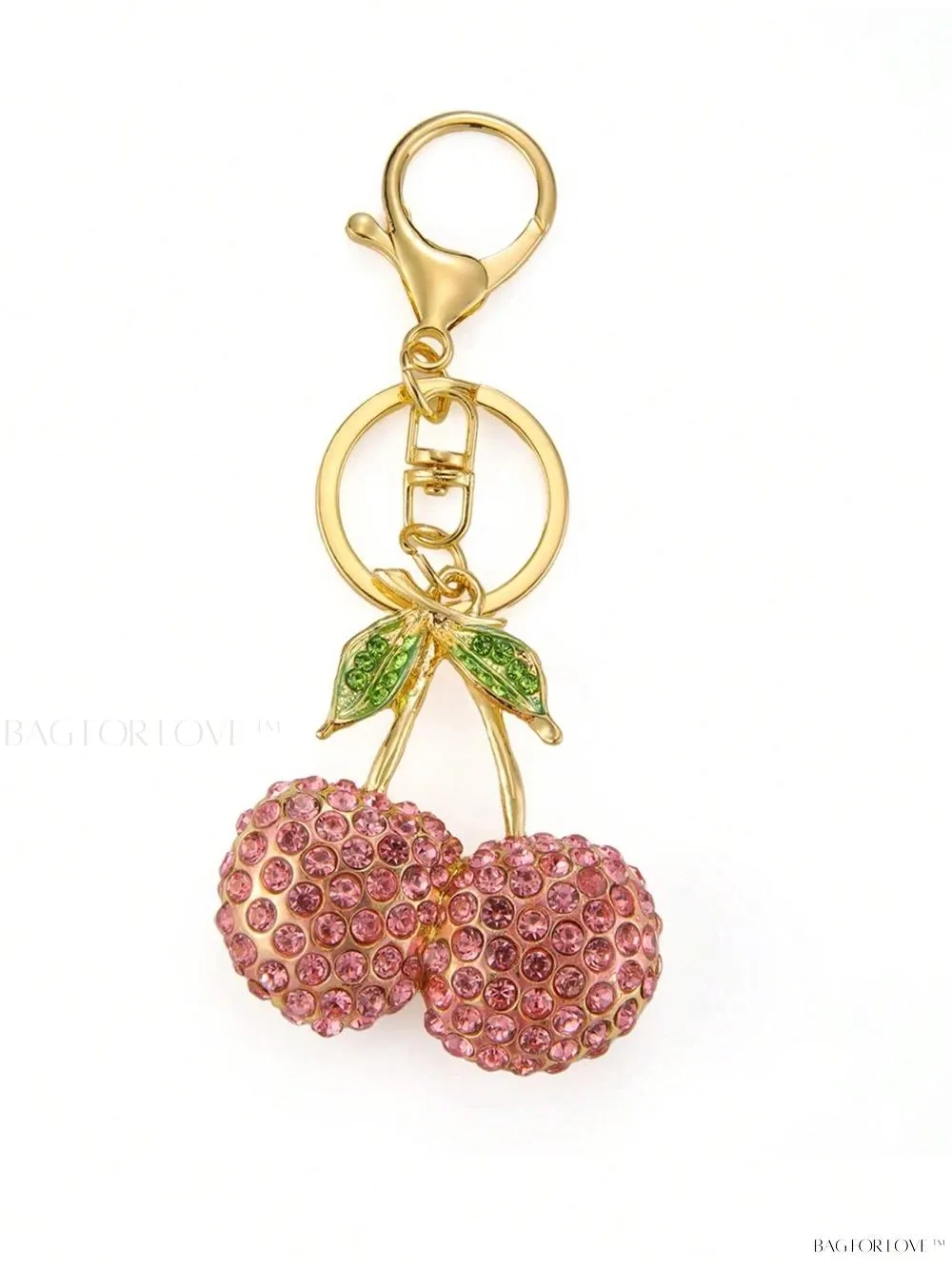 BagForLove - Large Crystal Keychain Pendant with Glittery Finish