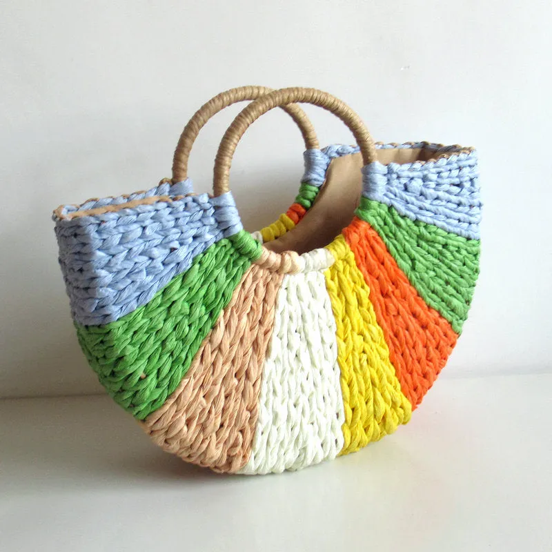 Bags High-capacity Casual Contrast Low-priced Patchwork