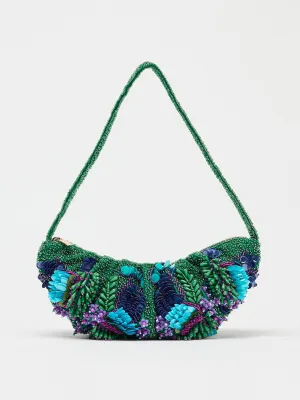 Beaded shoulder bag