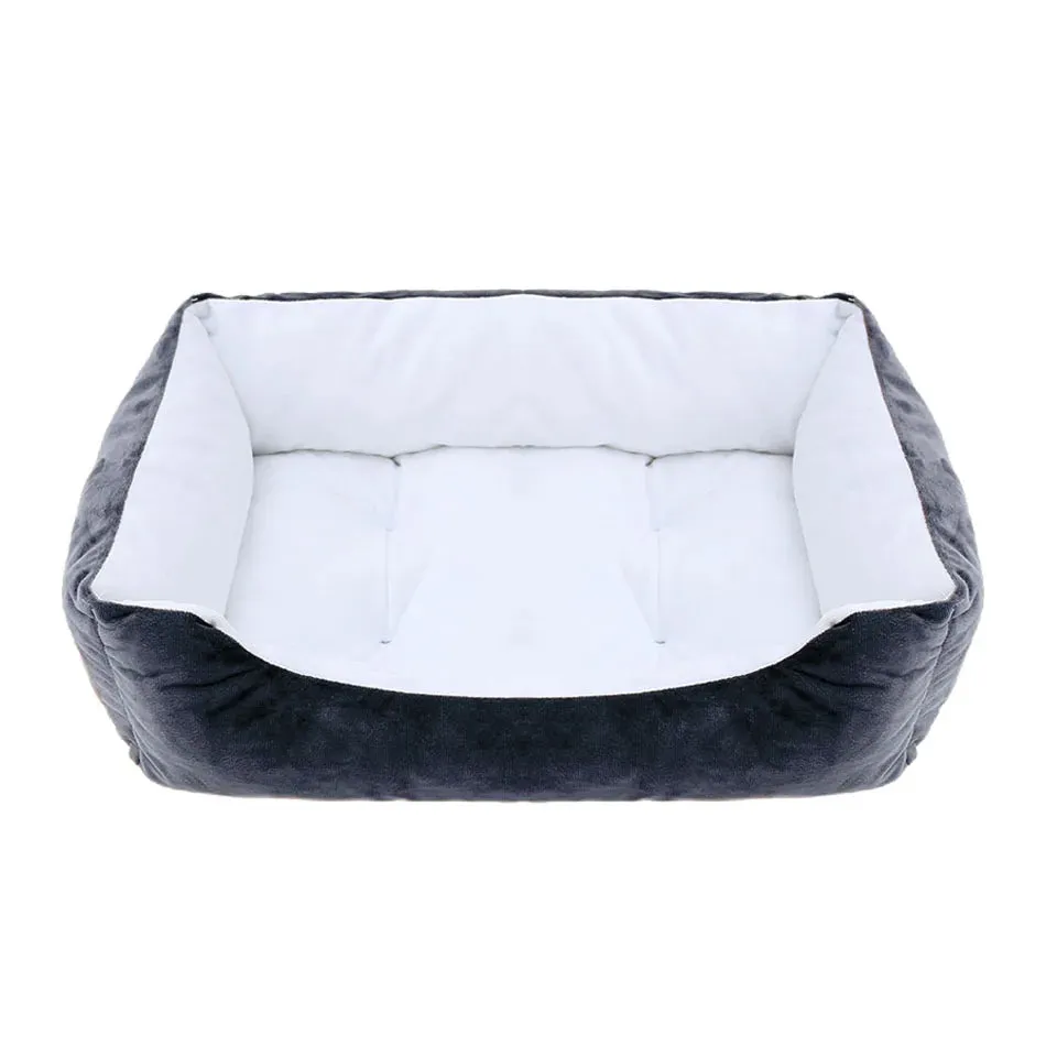 Bed for Dog Cat Pet Square Plush Kennel Medium Small Dog Sofa Bed Cushion Pet Calming Dog Bed House Pet Supplies Accessories