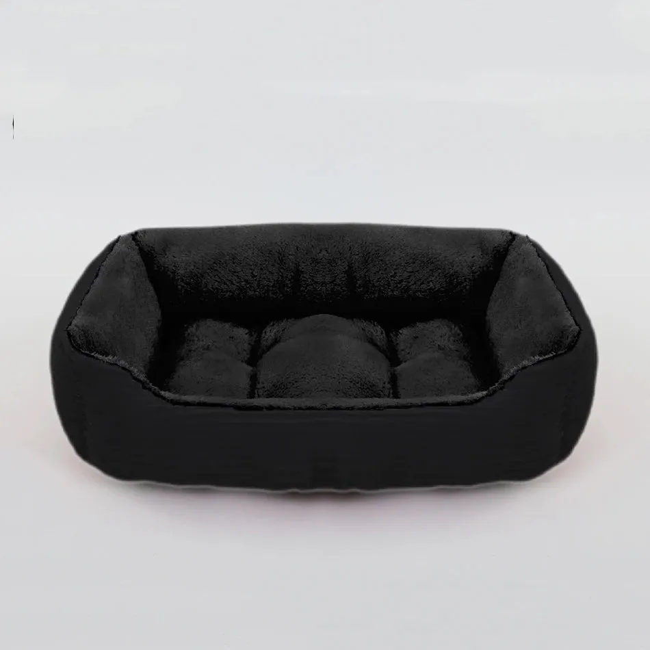 Bed for Dog Cat Pet Square Plush Kennel Medium Small Dog Sofa Bed Cushion Pet Calming Dog Bed House Pet Supplies Accessories