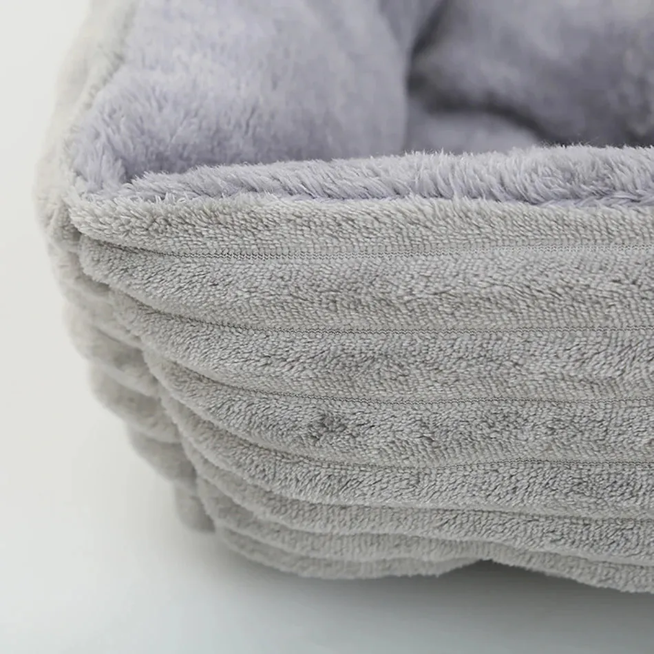 Bed for Dog Cat Pet Square Plush Kennel Medium Small Dog Sofa Bed Cushion Pet Calming Dog Bed House Pet Supplies Accessories