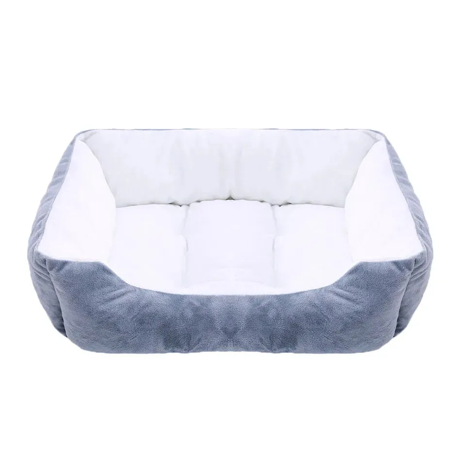 Bed for Dog Cat Pet Square Plush Kennel Medium Small Dog Sofa Bed Cushion Pet Calming Dog Bed House Pet Supplies Accessories