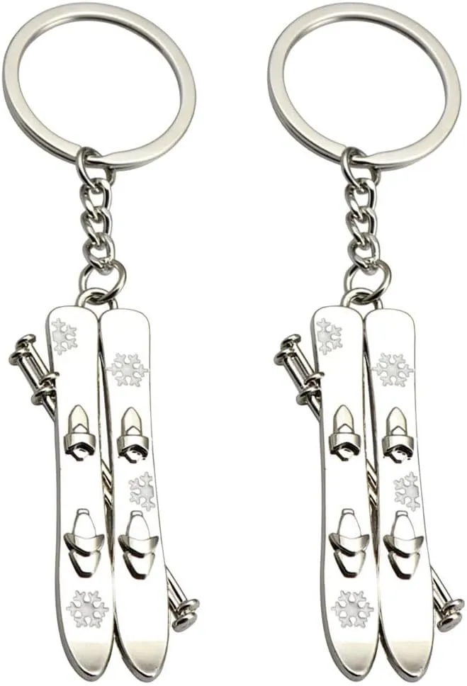 BESTOYARD 2pcs Snowboard Keychain Graduation Keychain Ski Keychain 2023 Keychain Sports Keychain Key Pendant Athlete Keychain Personalized Keychain Team Accessories Delicate Zinc Alloy
