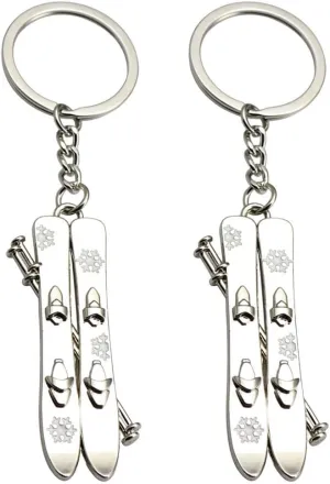 BESTOYARD 2pcs Snowboard Keychain Graduation Keychain Ski Keychain 2023 Keychain Sports Keychain Key Pendant Athlete Keychain Personalized Keychain Team Accessories Delicate Zinc Alloy