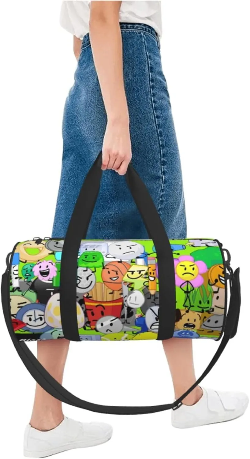 Bfdi-Battle for Dream Island Duffel Bags,Traveling Sports Gym Bags for Men and Women