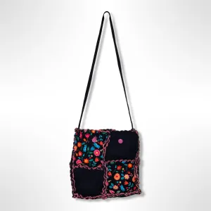 Birds & Flowers Fluffy Rag Bag