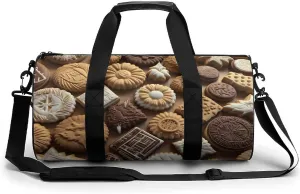 Biscuit Novelty Large Duffel Bag Lightweight Gym Bag Travel Tote Bags
