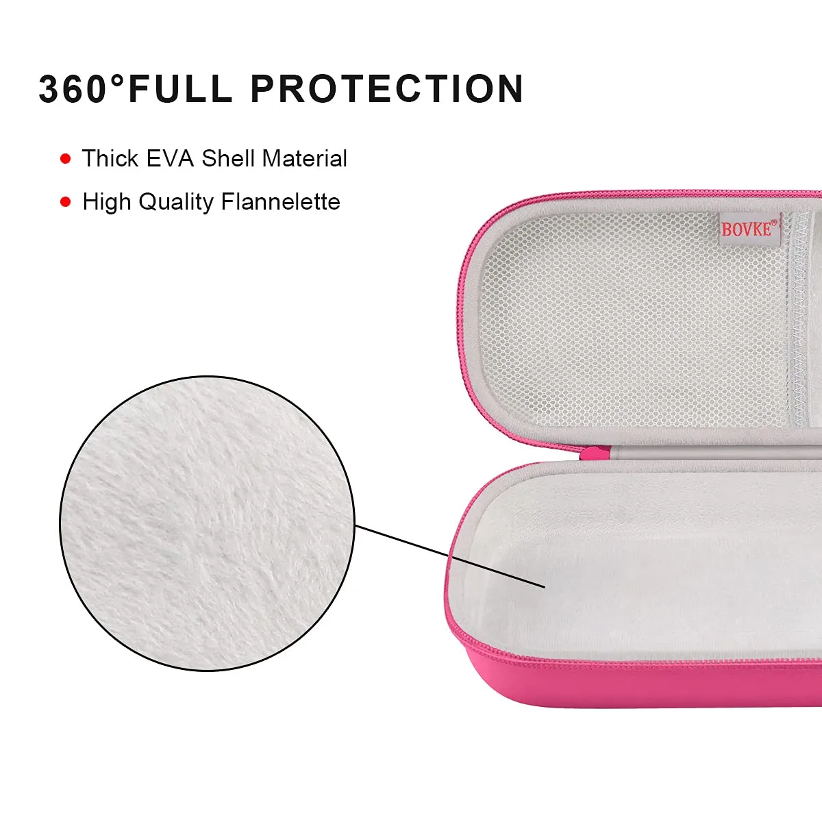 BOVKE Travel Carrying Case Compatible with 3M Littmann Classic III,MDF Acoustica Deluxe Stethoscopes - Extra Room for Medical Bandage Scissors EMT Trauma Shears and LED Penlight, Raspberry