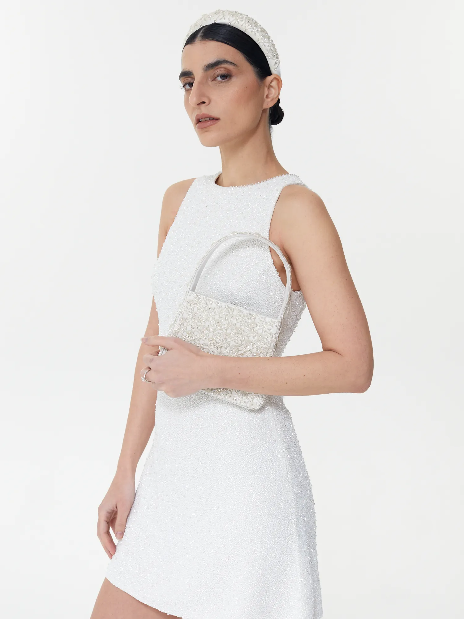 Bridal Ivory Rose Handbag