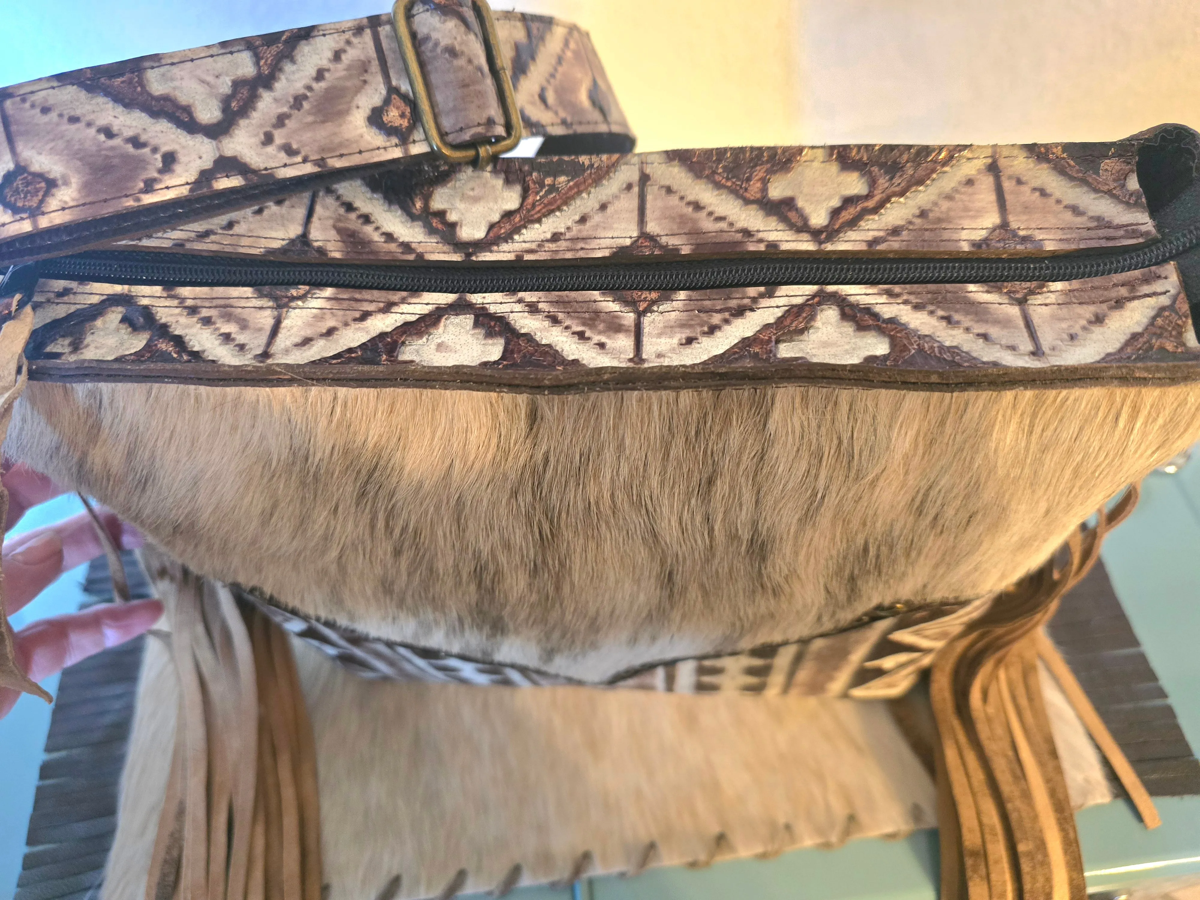 Bronze Cowhide Sally Bag