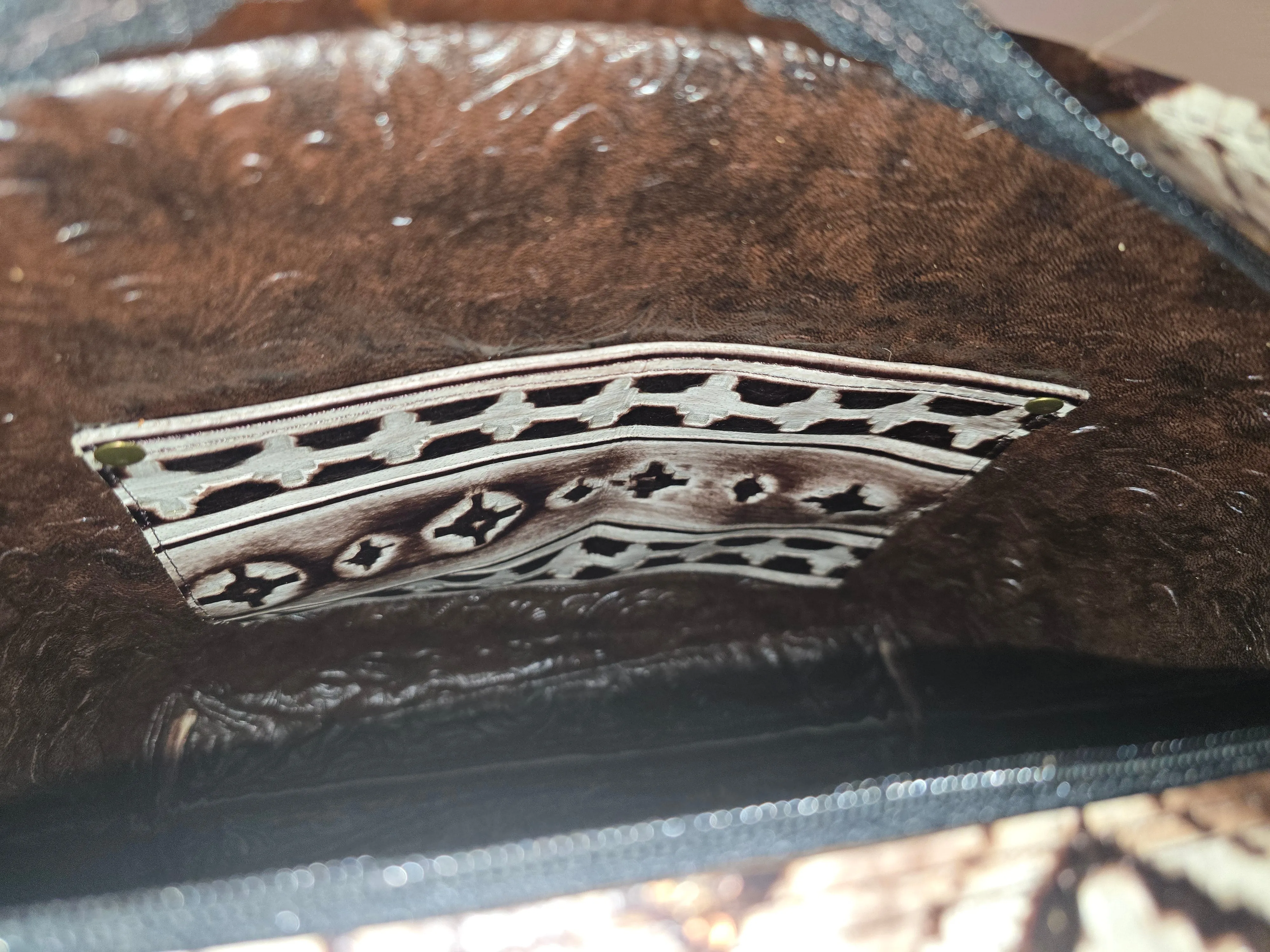 Bronze Cowhide Sally Bag