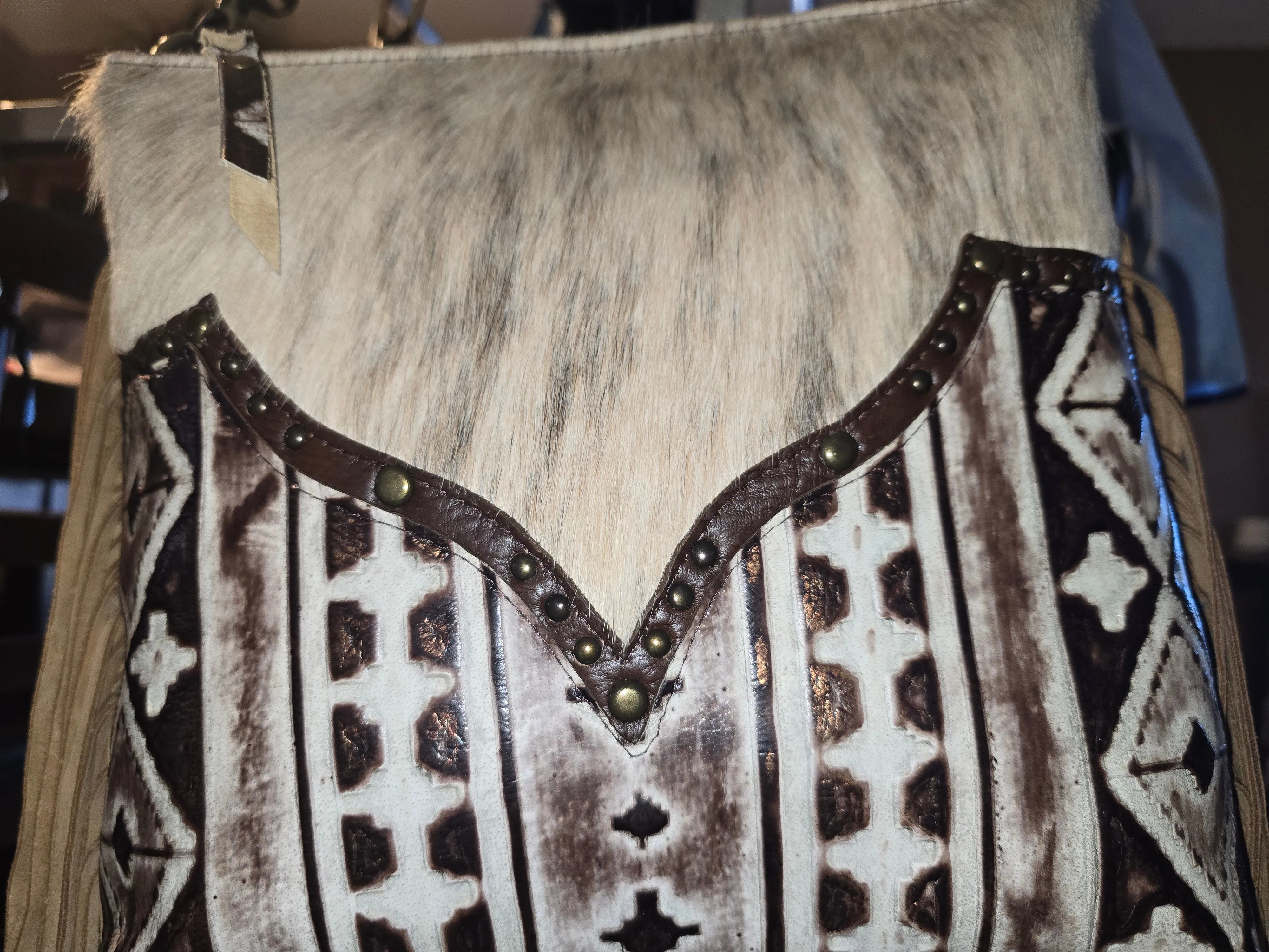 Bronze Cowhide Sally Bag
