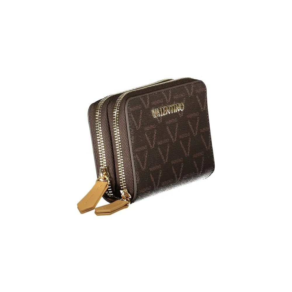 Brown Polyethylene Women Wallet