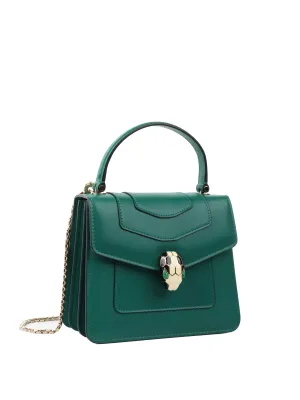 Bvlgari Serpenti Forever Top Handle Bag with GHW.