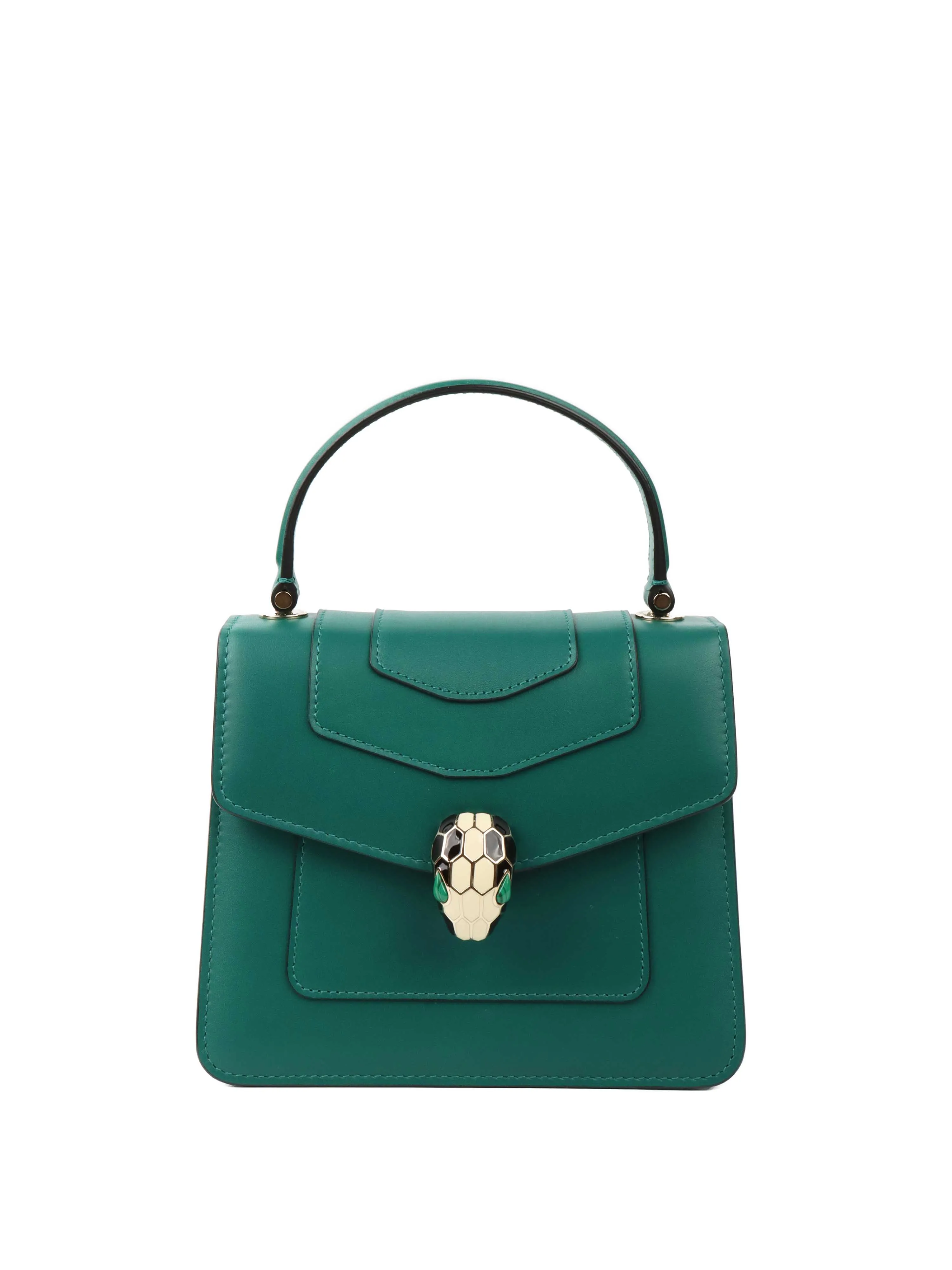 Bvlgari Serpenti Forever Top Handle Bag with GHW.