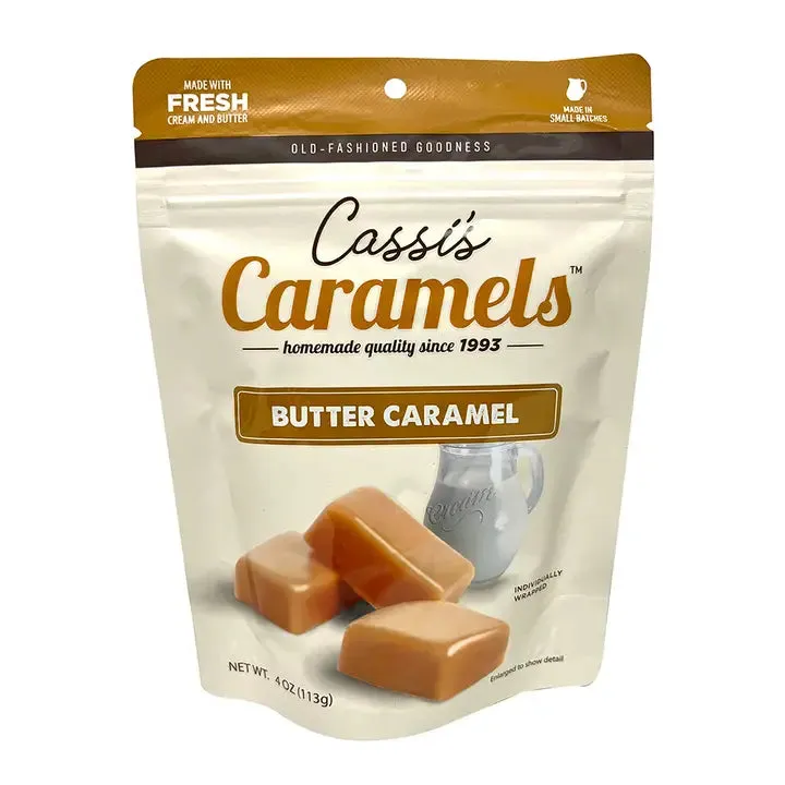 Cassi's Butter Caramel 4 oz Resealable Bags