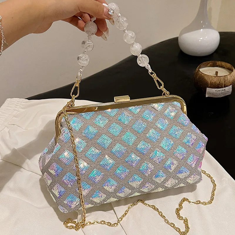 Casual Bags(6 Exclusive offerings Colors) Patchwork Chains Sequins 7月24日 support Daily