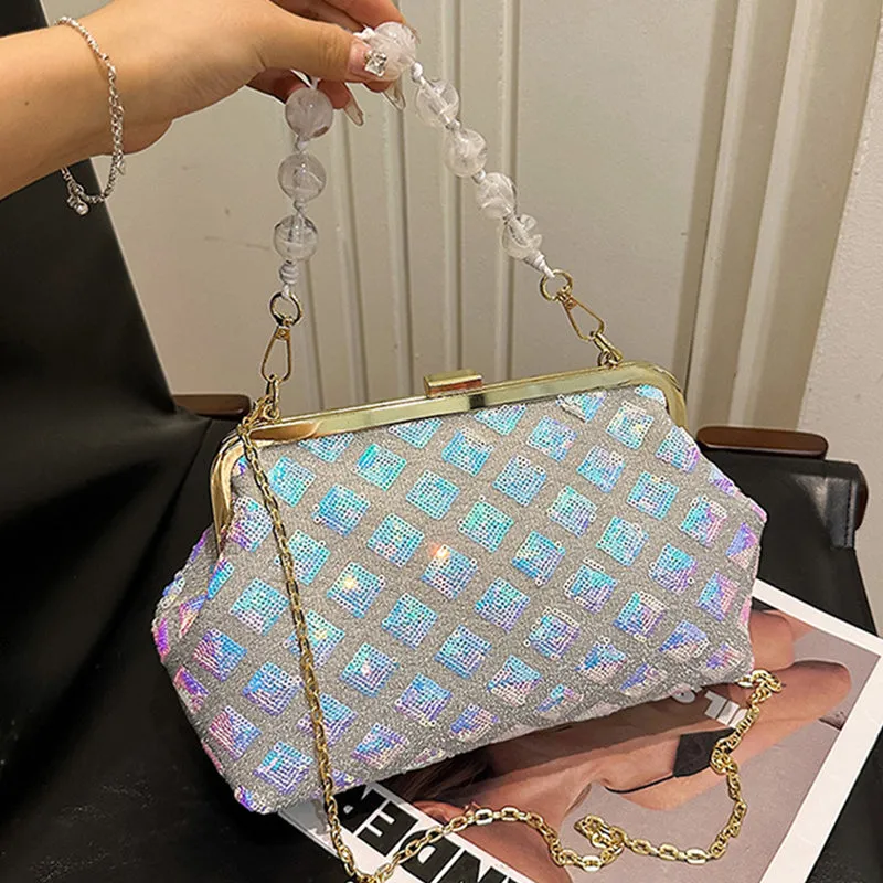 Casual Bags(6 Exclusive offerings Colors) Patchwork Chains Sequins 7月24日 support Daily
