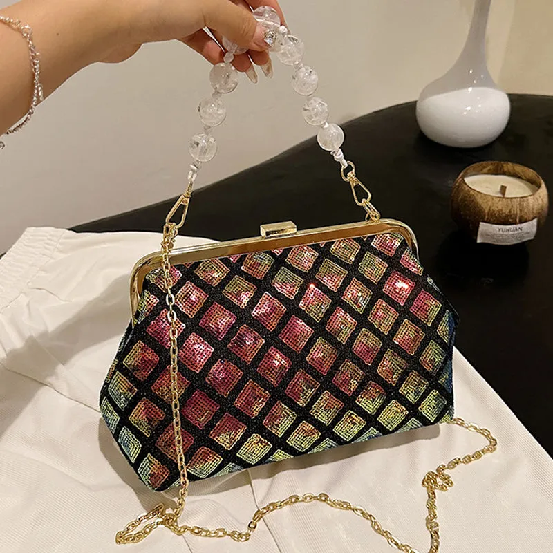 Casual Bags(6 Exclusive offerings Colors) Patchwork Chains Sequins 7月24日 support Daily