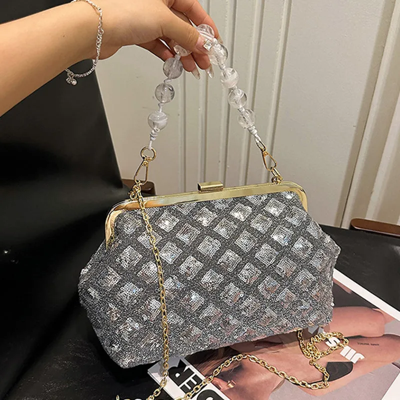 Casual Bags(6 Exclusive offerings Colors) Patchwork Chains Sequins 7月24日 support Daily