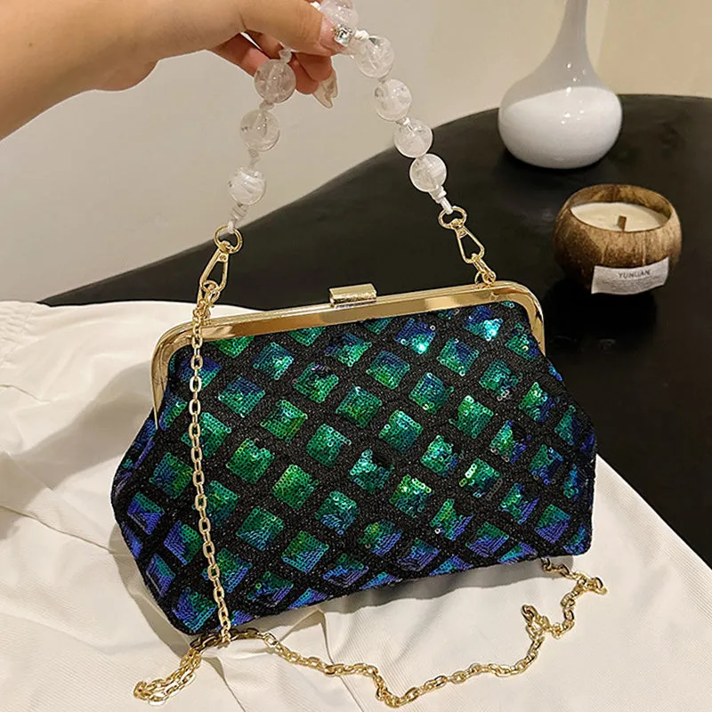 Casual Bags(6 Exclusive offerings Colors) Patchwork Chains Sequins 7月24日 support Daily