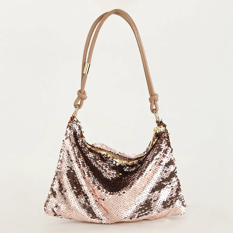 Casual Solid Sequins All-inclusive selection Patchwork Bags Risk-free returns