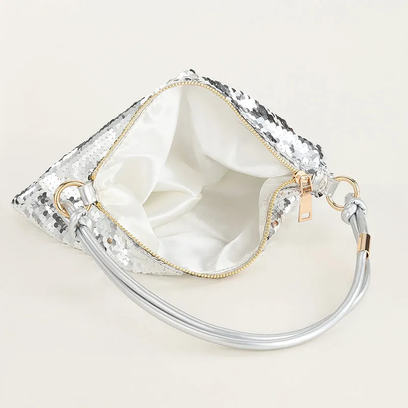 Casual Solid Sequins All-inclusive selection Patchwork Bags Risk-free returns