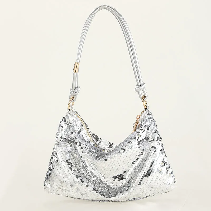 Casual Solid Sequins All-inclusive selection Patchwork Bags Risk-free returns
