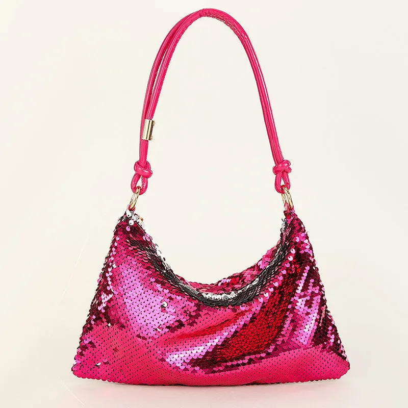 Casual Solid Sequins All-inclusive selection Patchwork Bags Risk-free returns