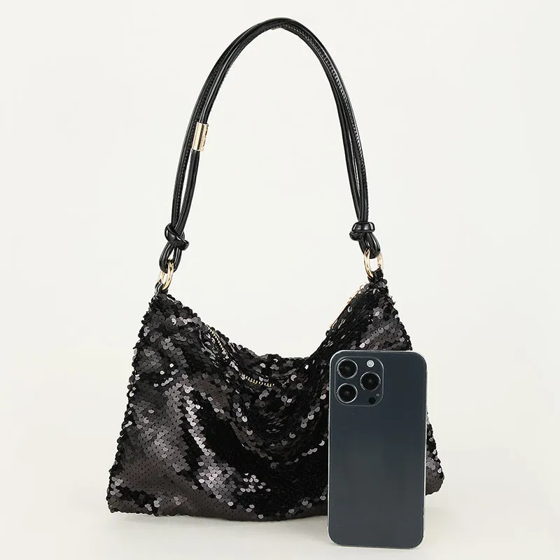Casual Solid Sequins All-inclusive selection Patchwork Bags Risk-free returns