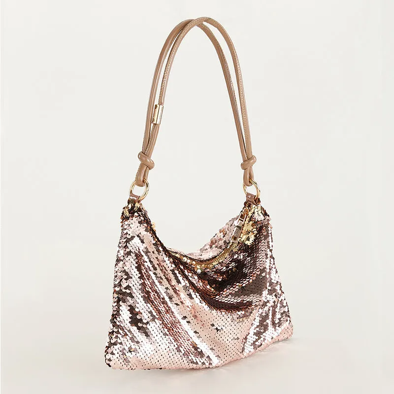 Casual Solid Sequins All-inclusive selection Patchwork Bags Risk-free returns