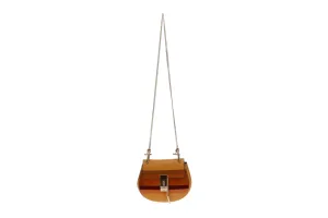 Chloe Patchwork Leather Drew Crossbody Bag