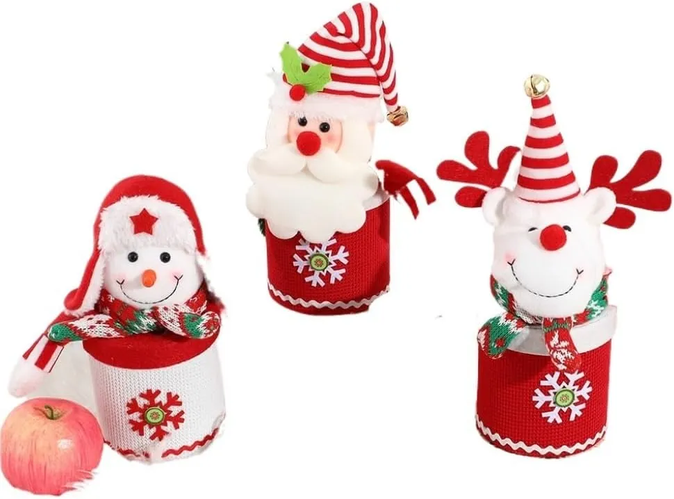 Christmas Tote Bag Christmas packaging box Christmas doll decoration candy box ritual cartoon gift box Bolsas de Regalo de Navidad(Deer)