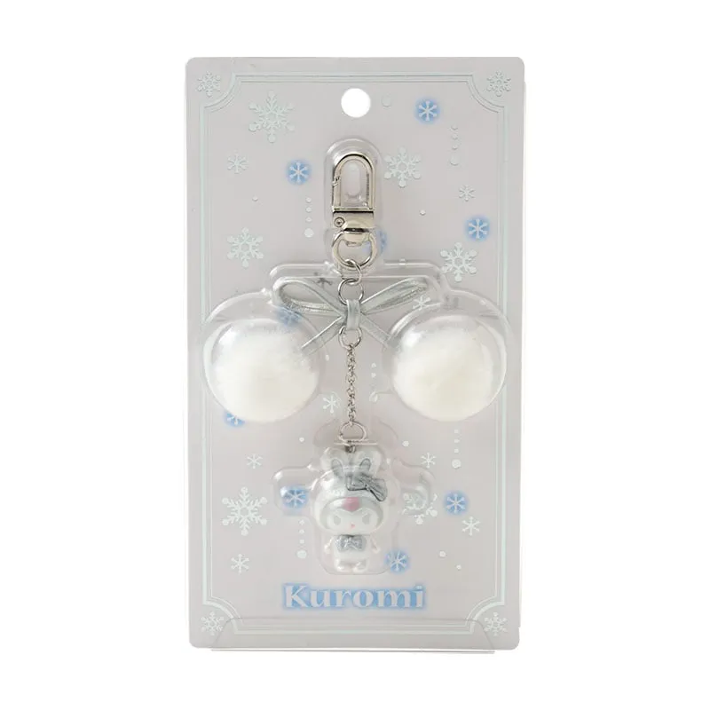 [Clearance]#[Sanrio] -Fuwa Fuwa Snow Rabbit Design Series- Keychain - Kuromi [DEC 2024] Sanrio Original Japan