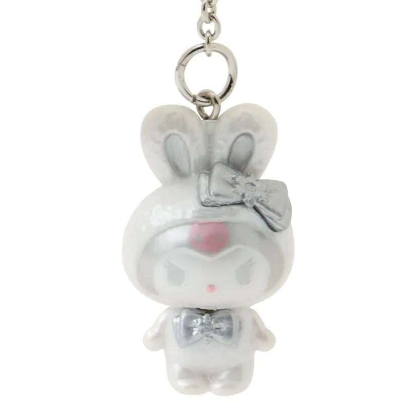 [Clearance]#[Sanrio] -Fuwa Fuwa Snow Rabbit Design Series- Keychain - Kuromi [DEC 2024] Sanrio Original Japan