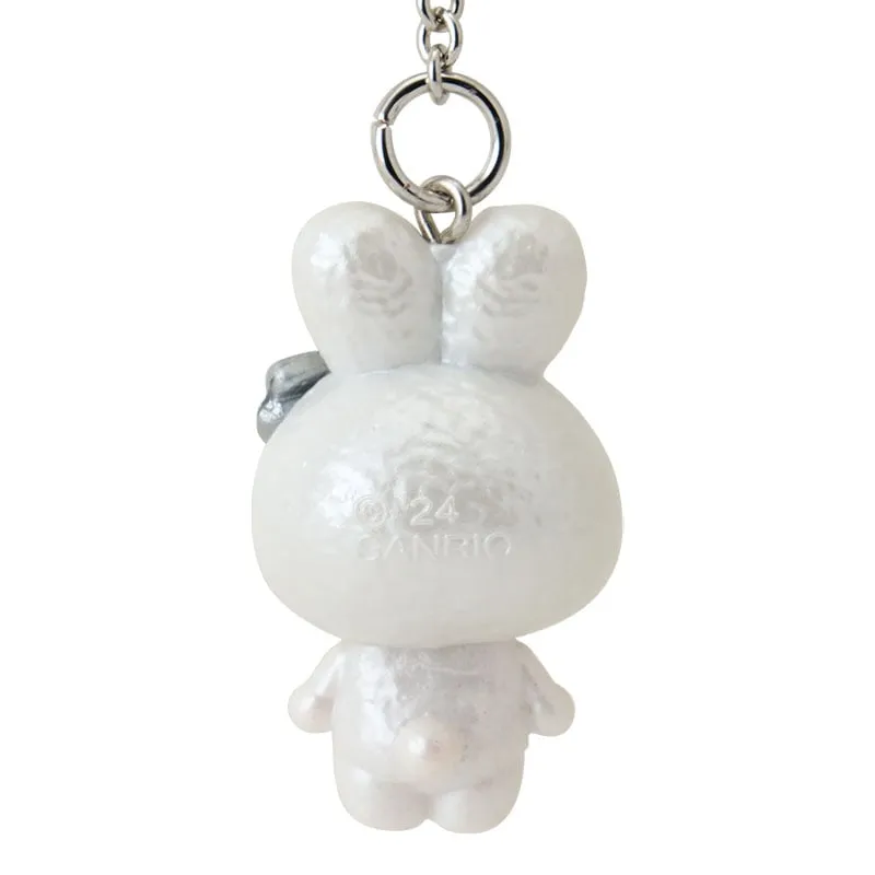 [Clearance]#[Sanrio] -Fuwa Fuwa Snow Rabbit Design Series- Keychain - Kuromi [DEC 2024] Sanrio Original Japan
