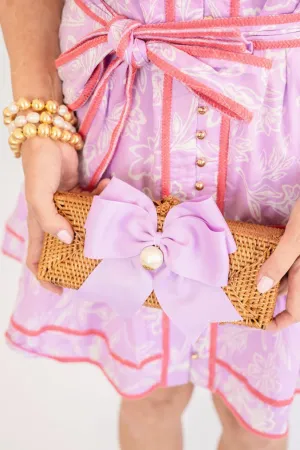 Colette - Fluffy Bow - Pearl Drop