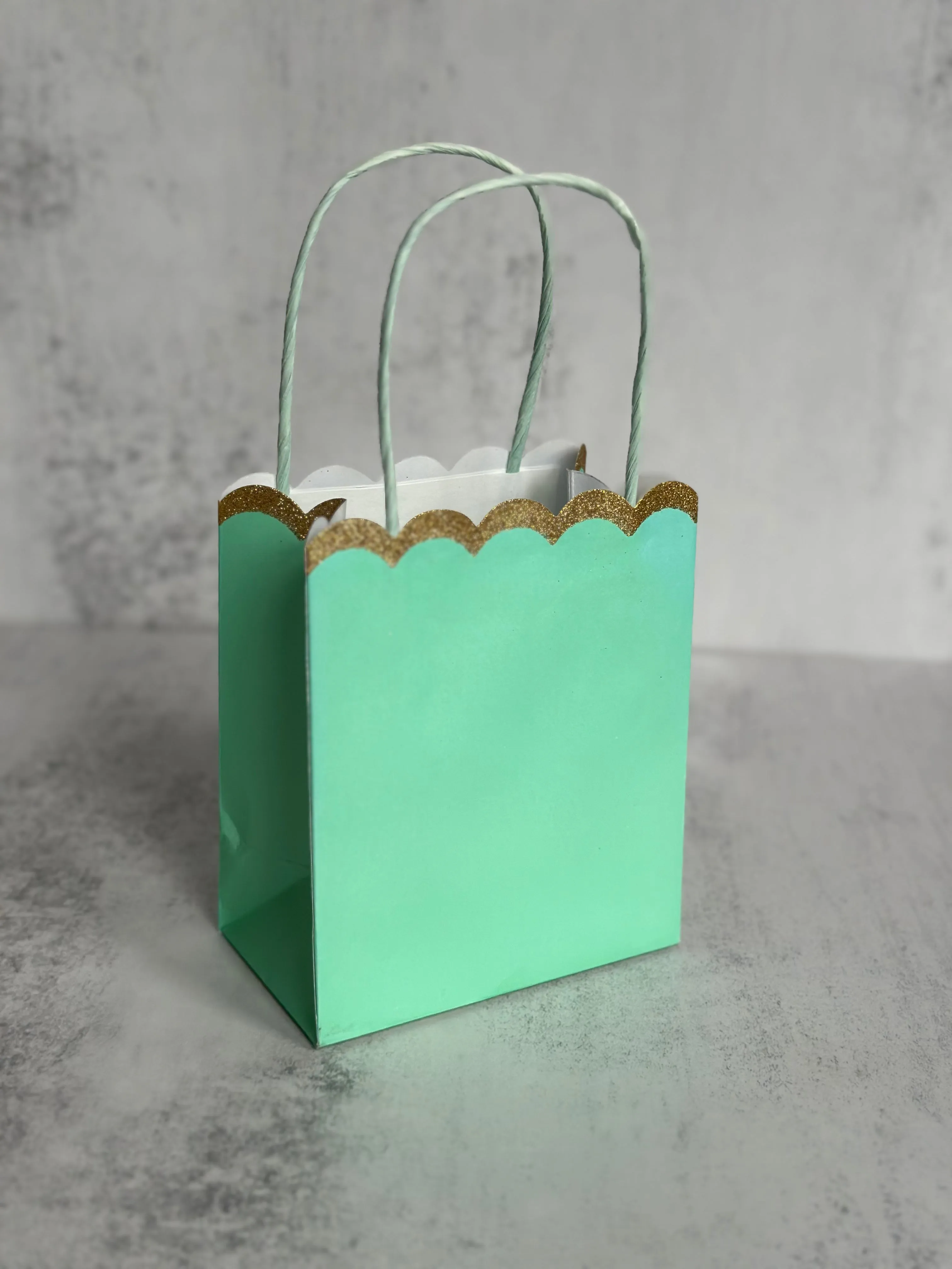 Colourful Scallop Edge Party Bags