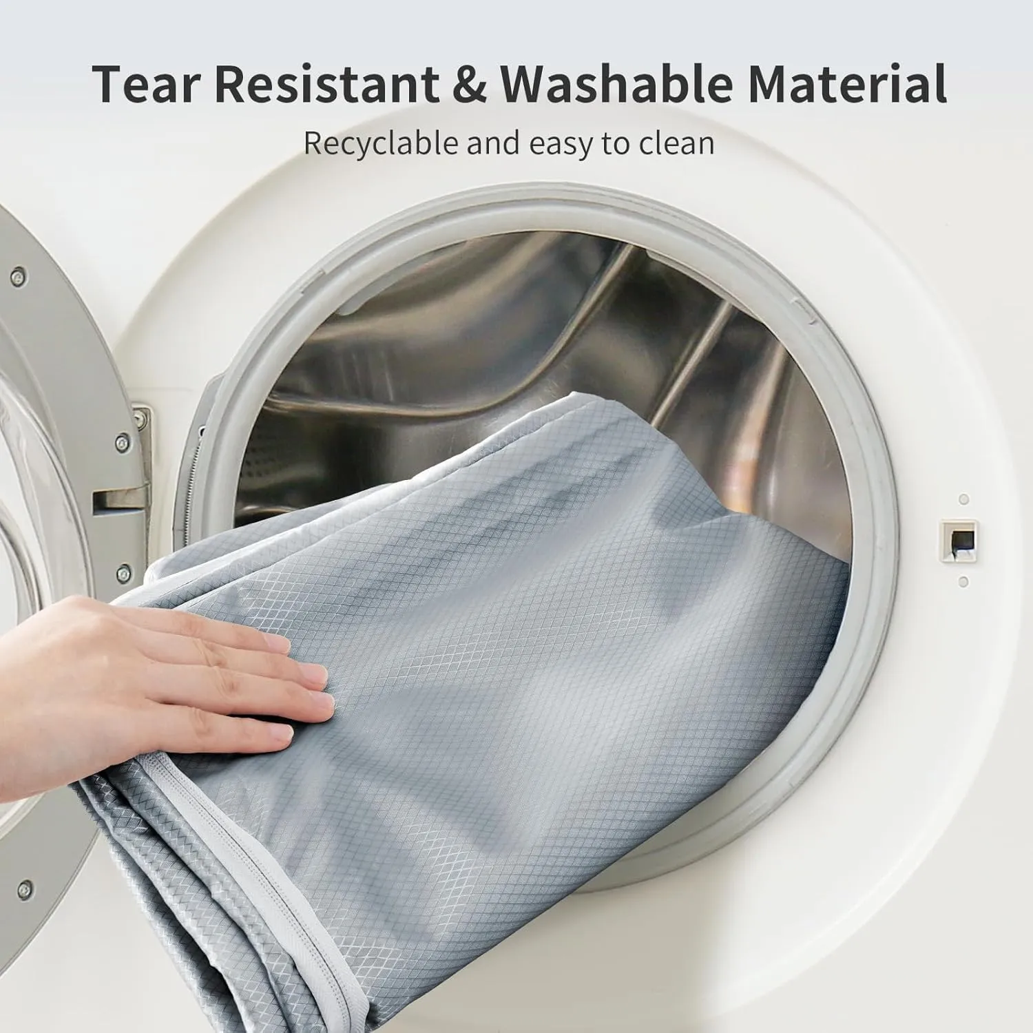 Comforter Storage Bag 66 L - 4 Pack Blanket Storage Organizer Compression Bags, Large Capacity Ultra Space Saving Self Organize for Bedding, Pillow, Duvet, Sheet Storage with Zipper Window