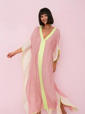 Contrast Striped Thobe