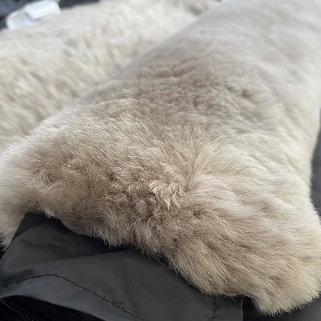 CozyMEe Australian Sheepskin Footmuff, Waterproof Stroller Lambskin Bunting Bags Universal Fits All Joggers Pushchairs, Can Be Used as Stroller Liner, 6-42M,Grey