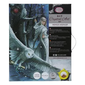 Craft Buddy Crystal Art Kit Midnight Messenger 40X50cm
