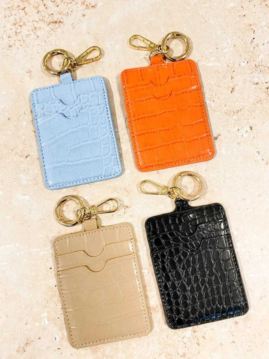 Croc Keyring Card Holder