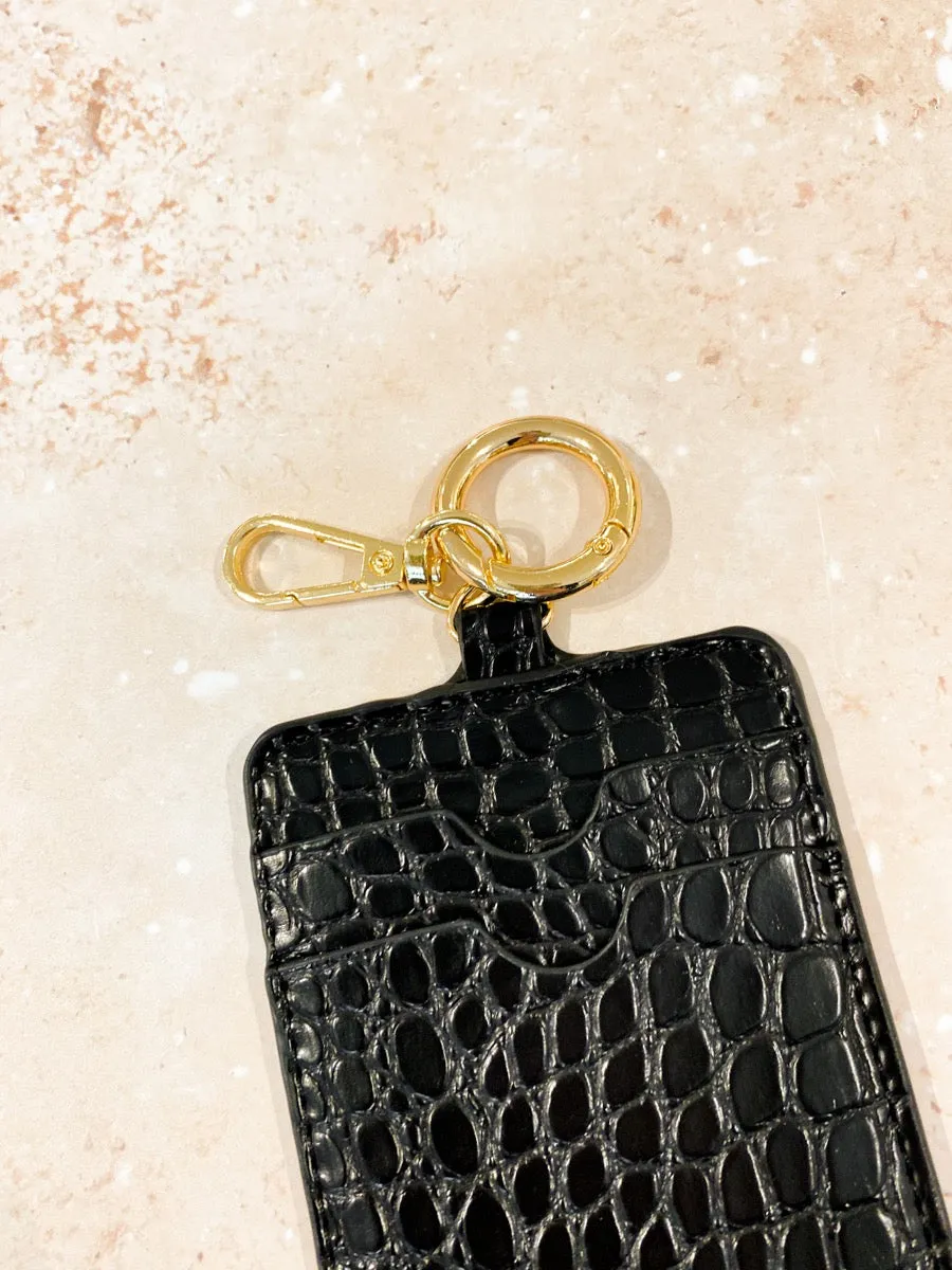 Croc Keyring Card Holder