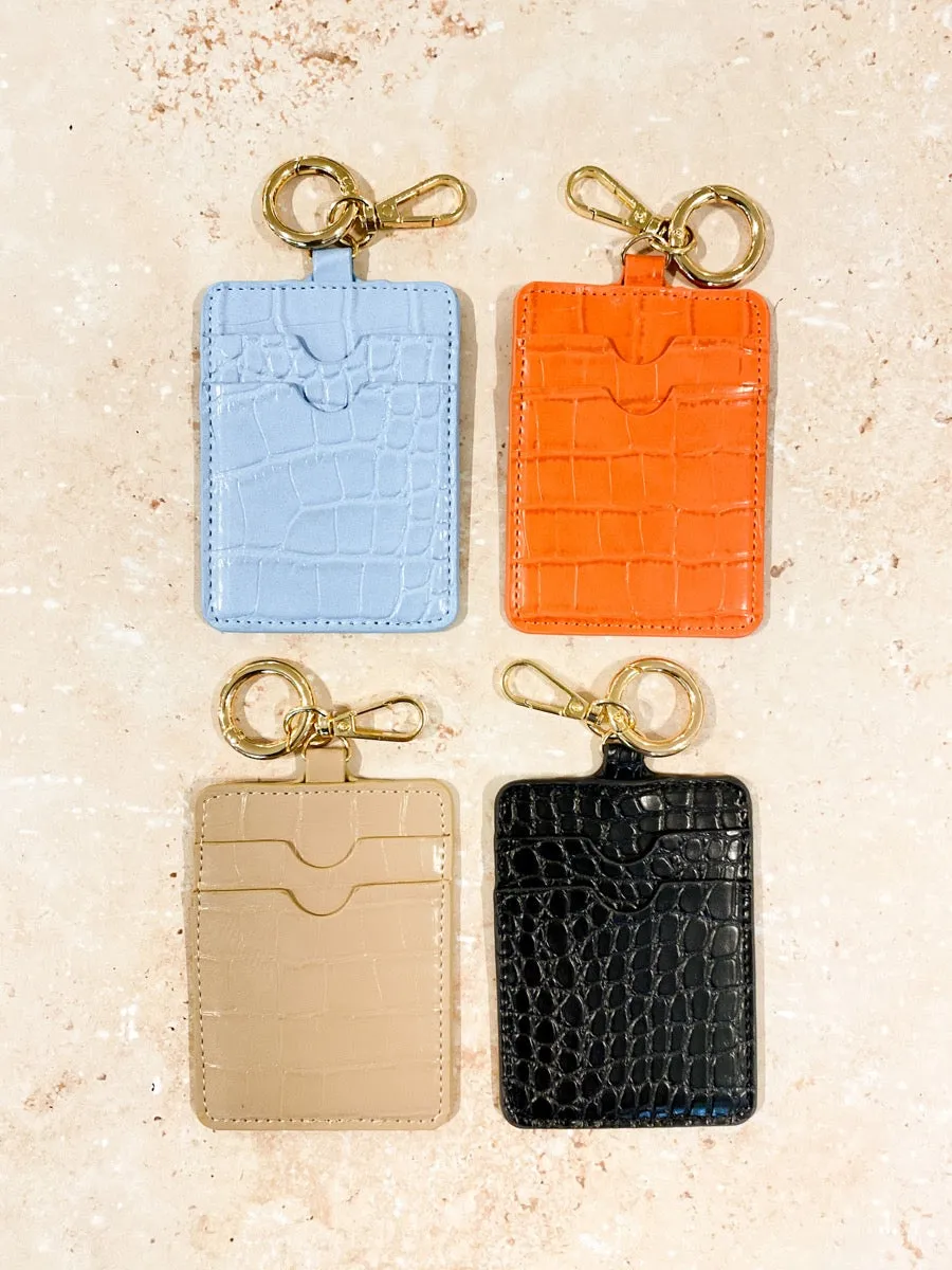 Croc Keyring Card Holder